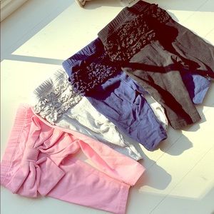 4 pairs of 3m girl’s pants with bum detailing